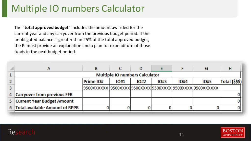 multiple io numbers calculator