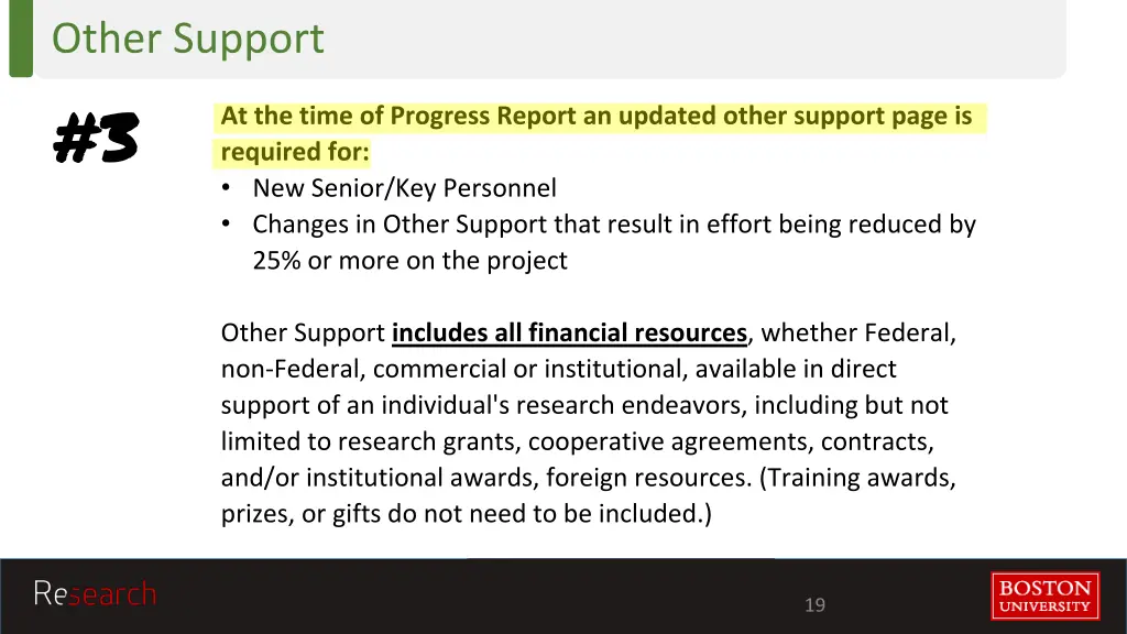 other support 3