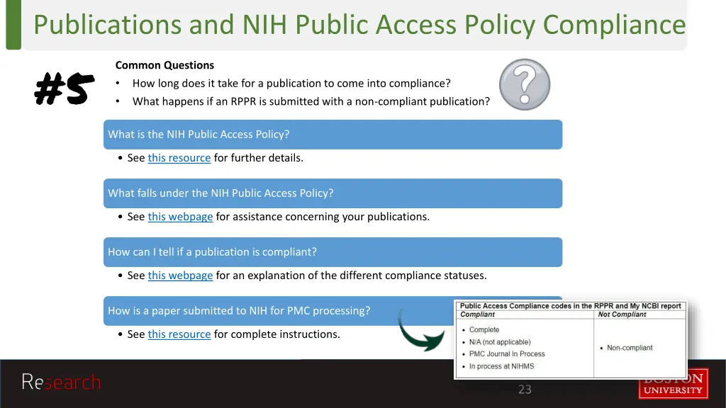 publications and nih public access policy