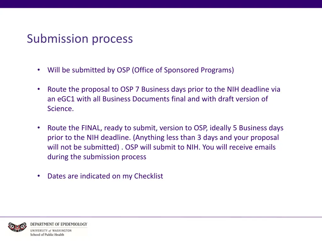submission process