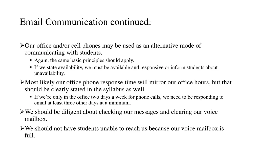 email communication continued 1