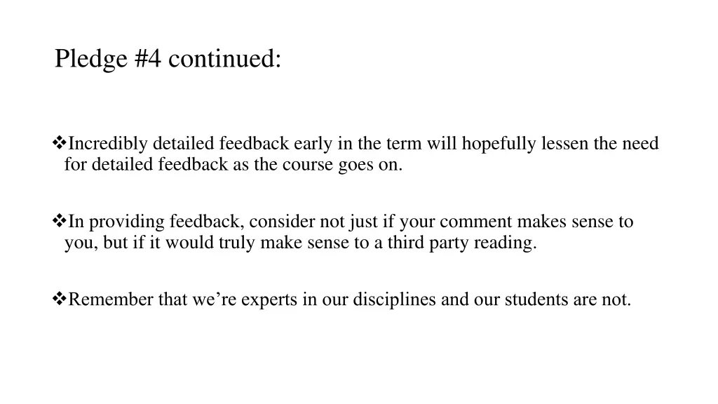 pledge 4 continued