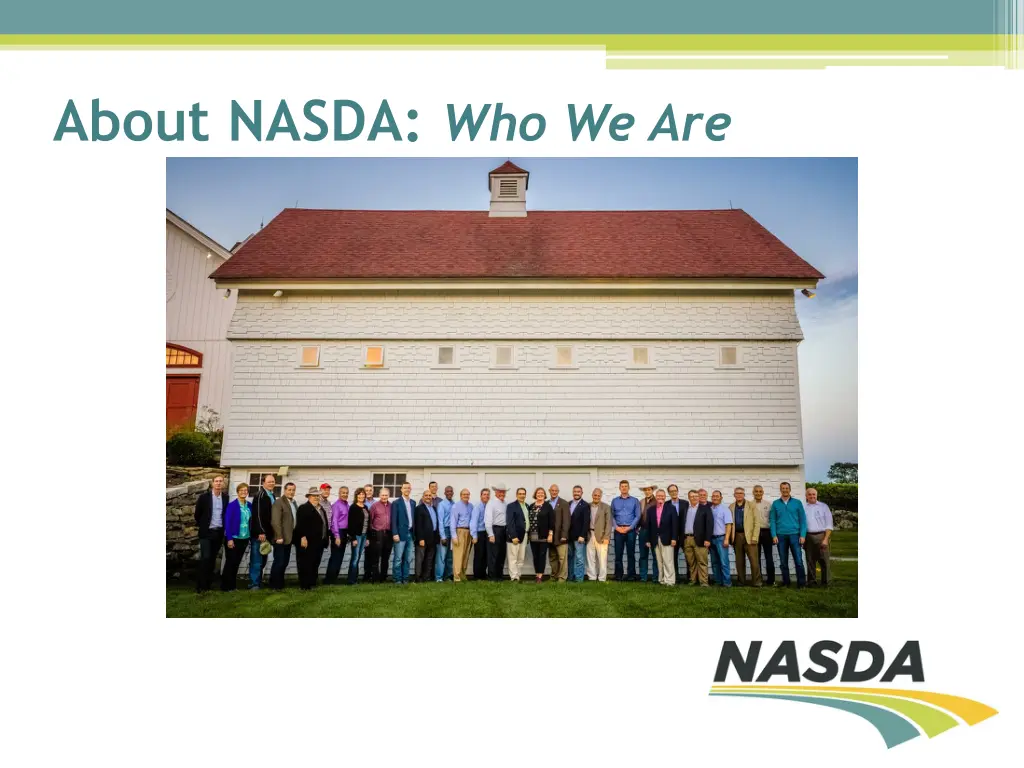 about nasda who we are