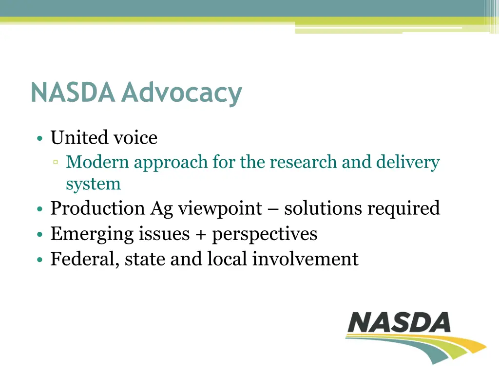 nasda advocacy