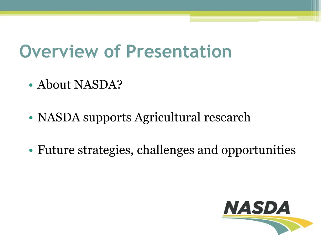 overview of presentation