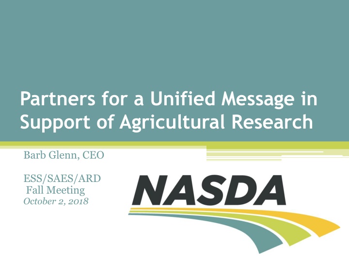 partners for a unified message in support