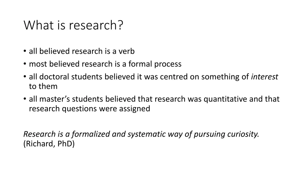 what is research