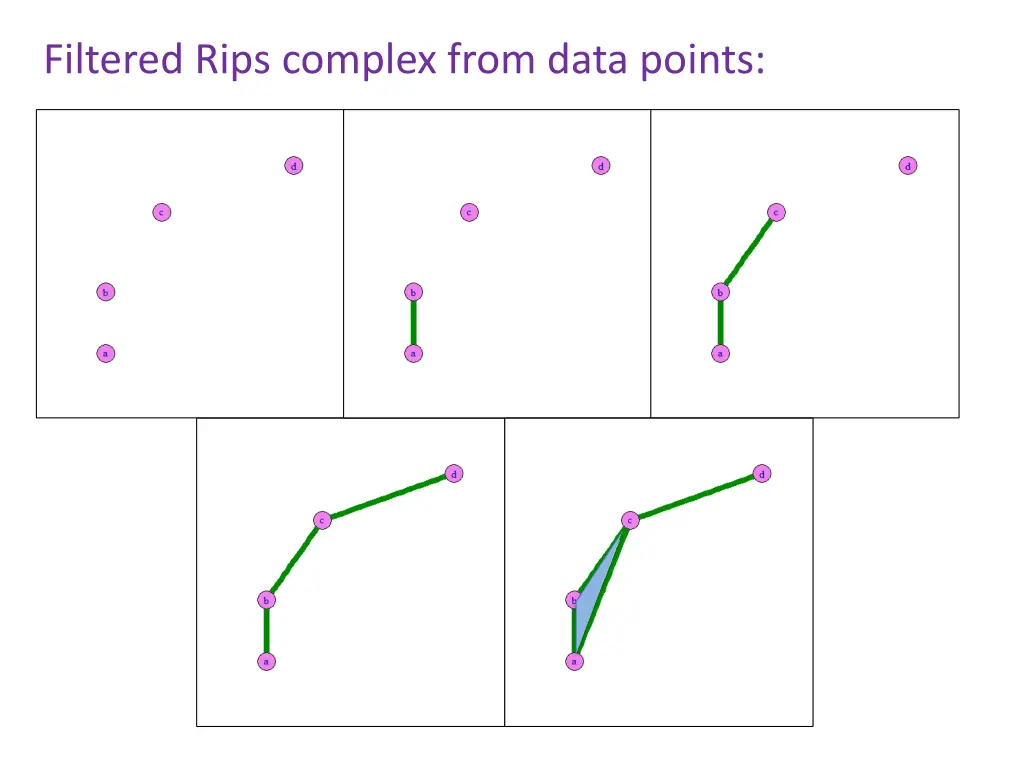 filtered rips complex from data points