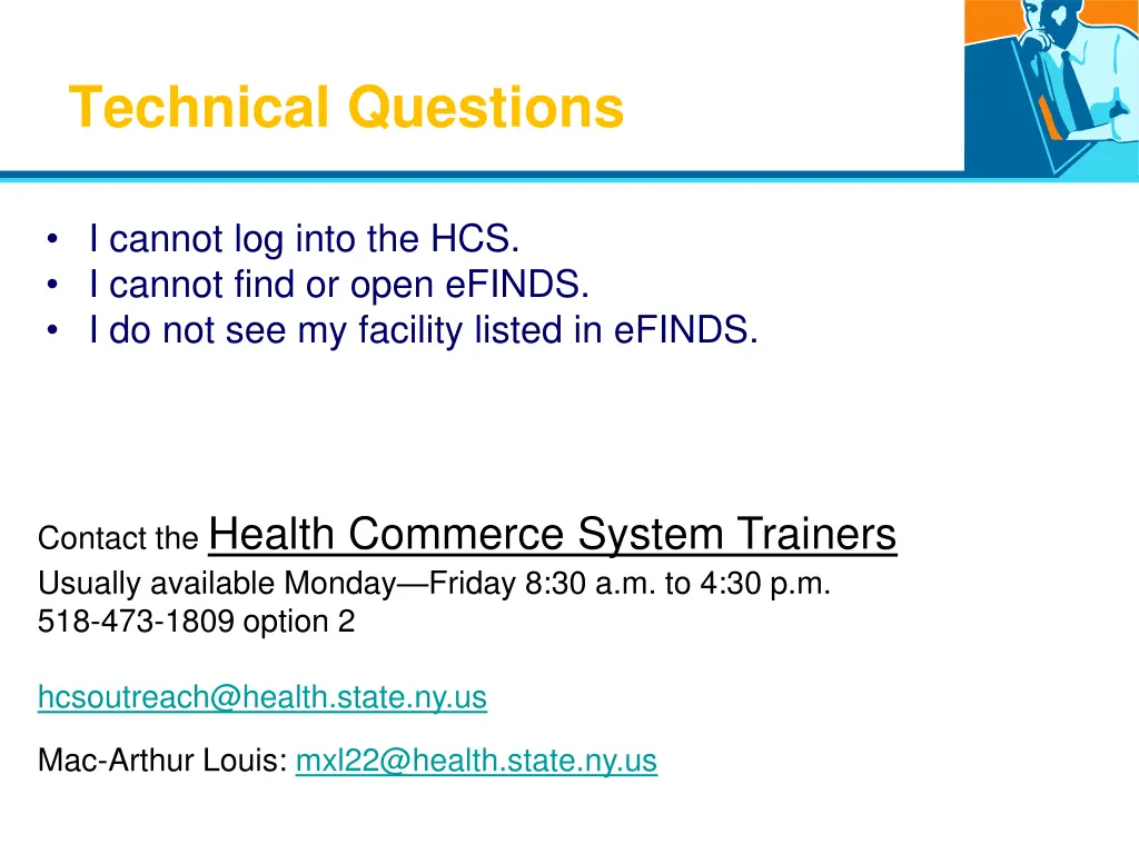 technical questions