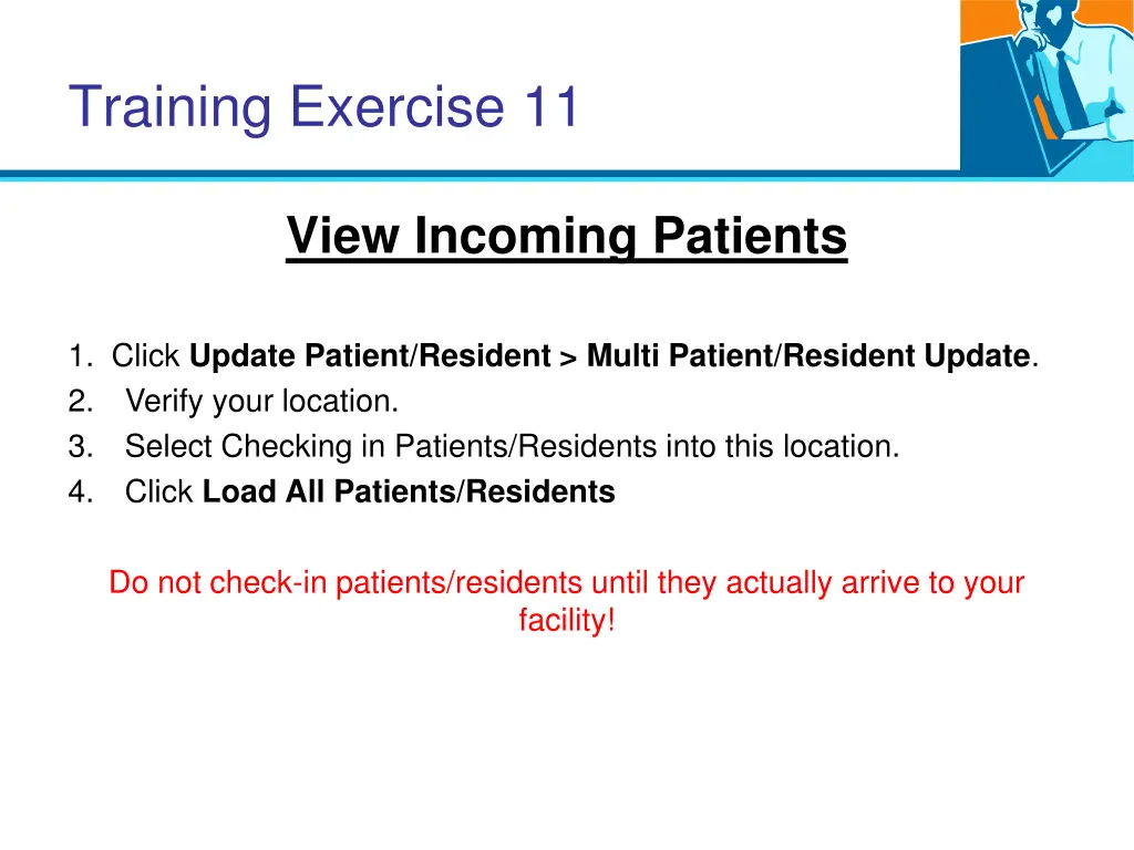 training exercise 11