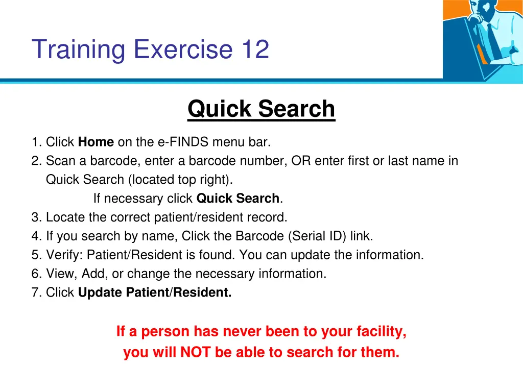 training exercise 12