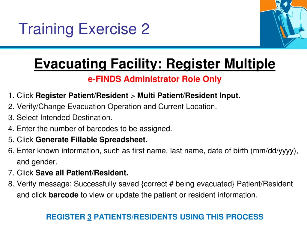 training exercise 2
