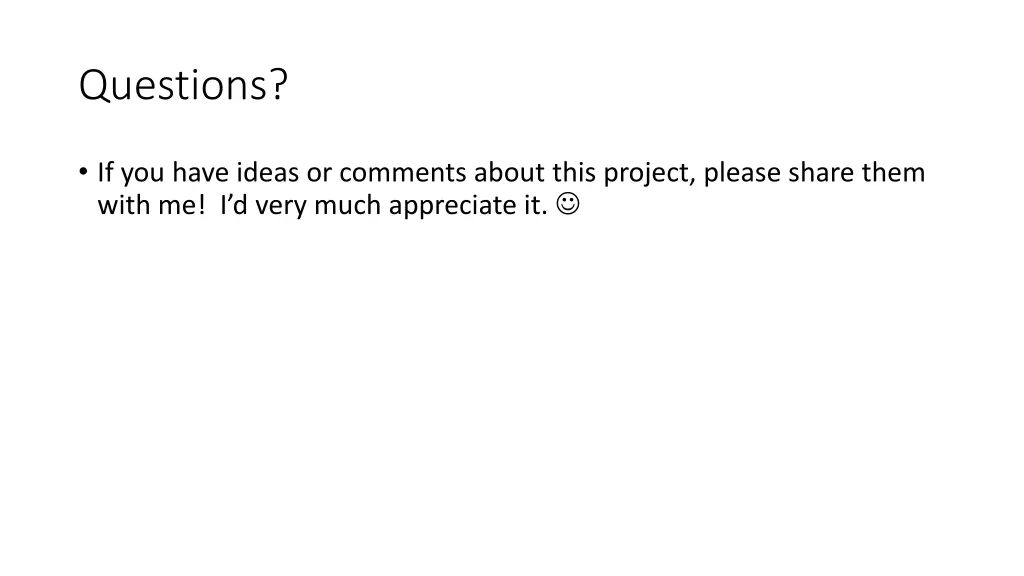questions