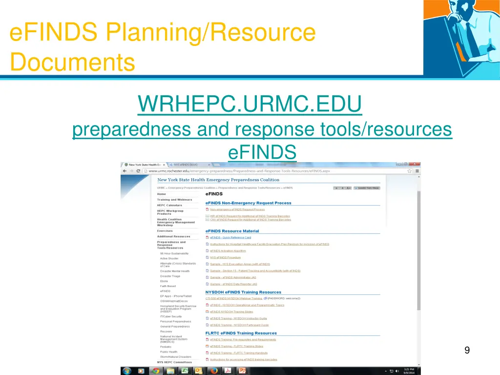 efinds planning resource documents