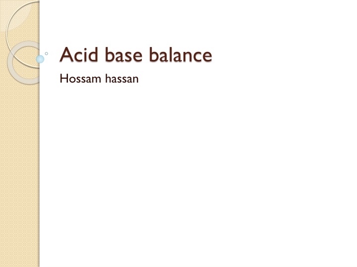 acid base balance hossam hassan