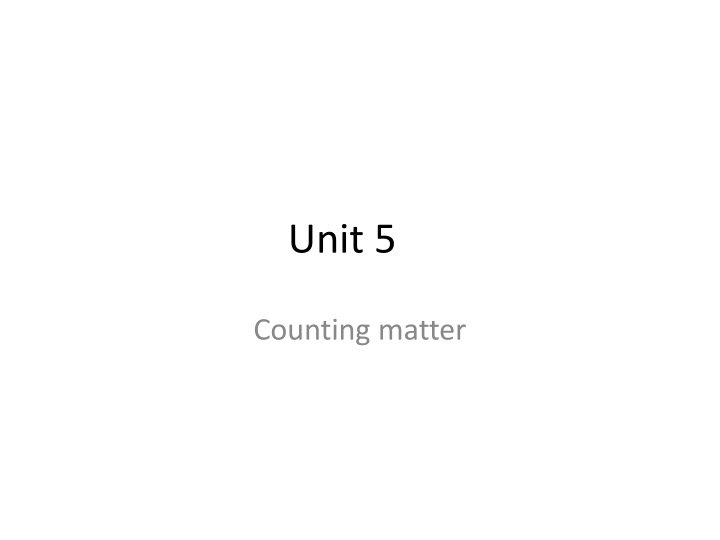 unit 5