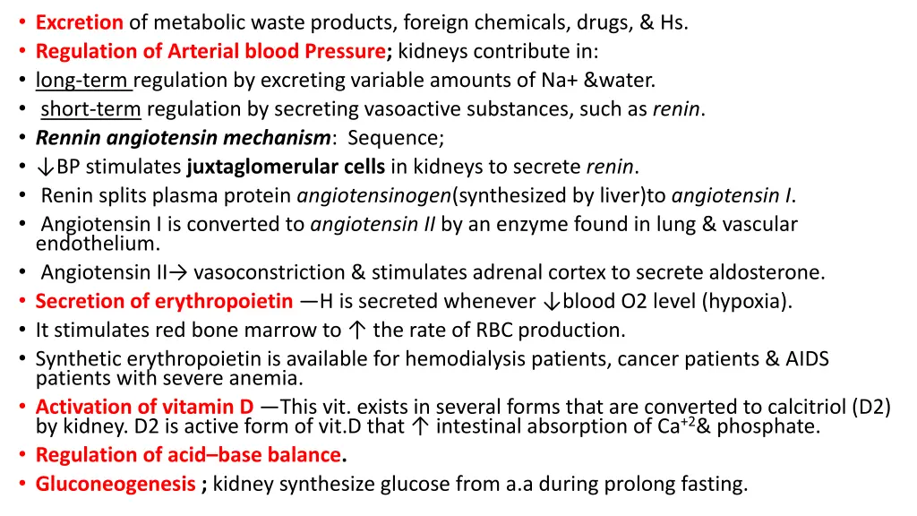 excretion of metabolic waste products foreign