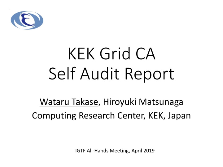 kek grid ca self audit report