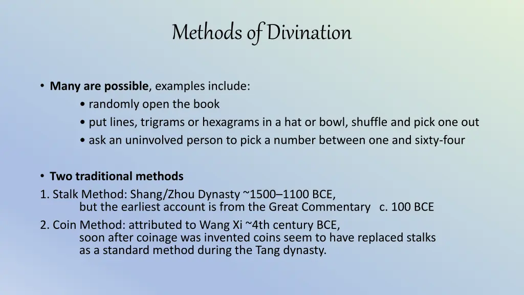 methods of divination