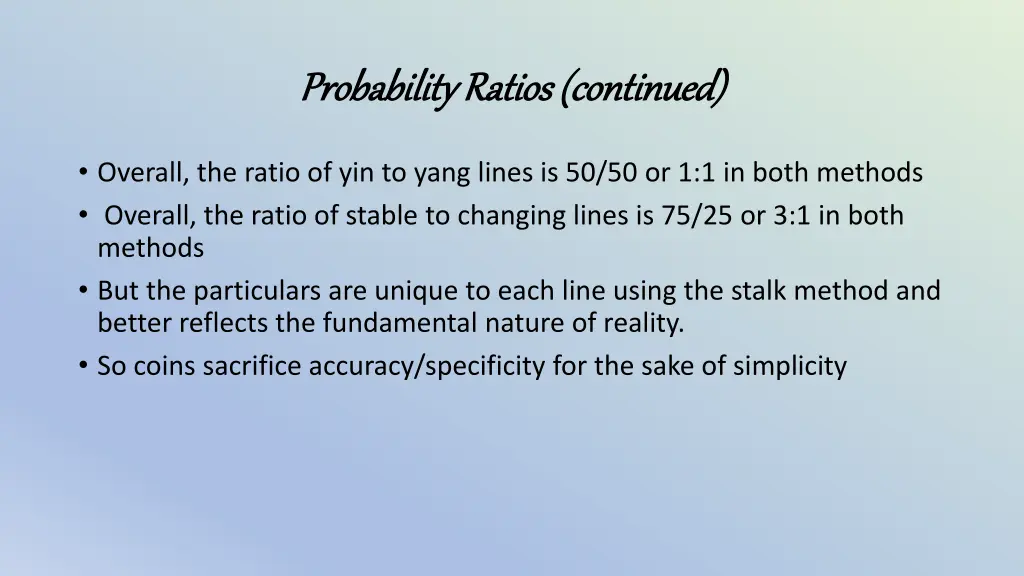 probability ratios continued probability ratios 1