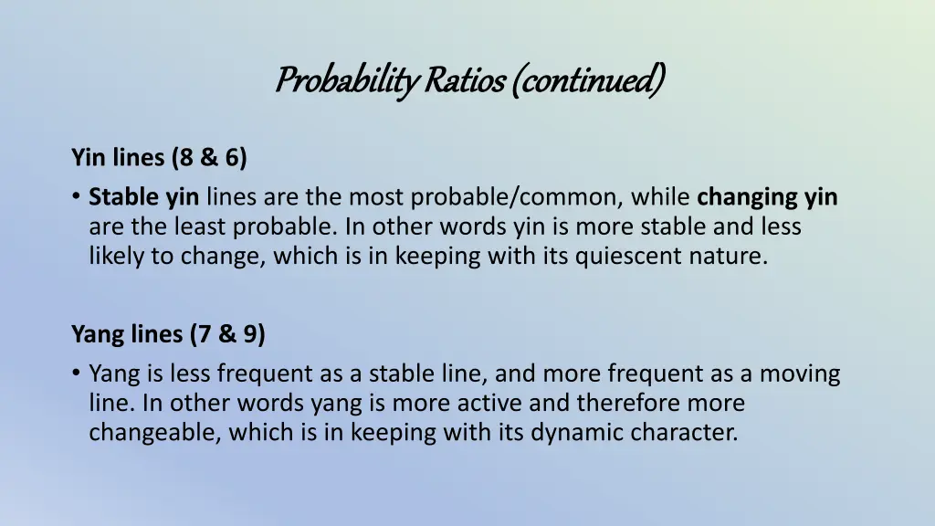 probability ratios continued probability ratios 2