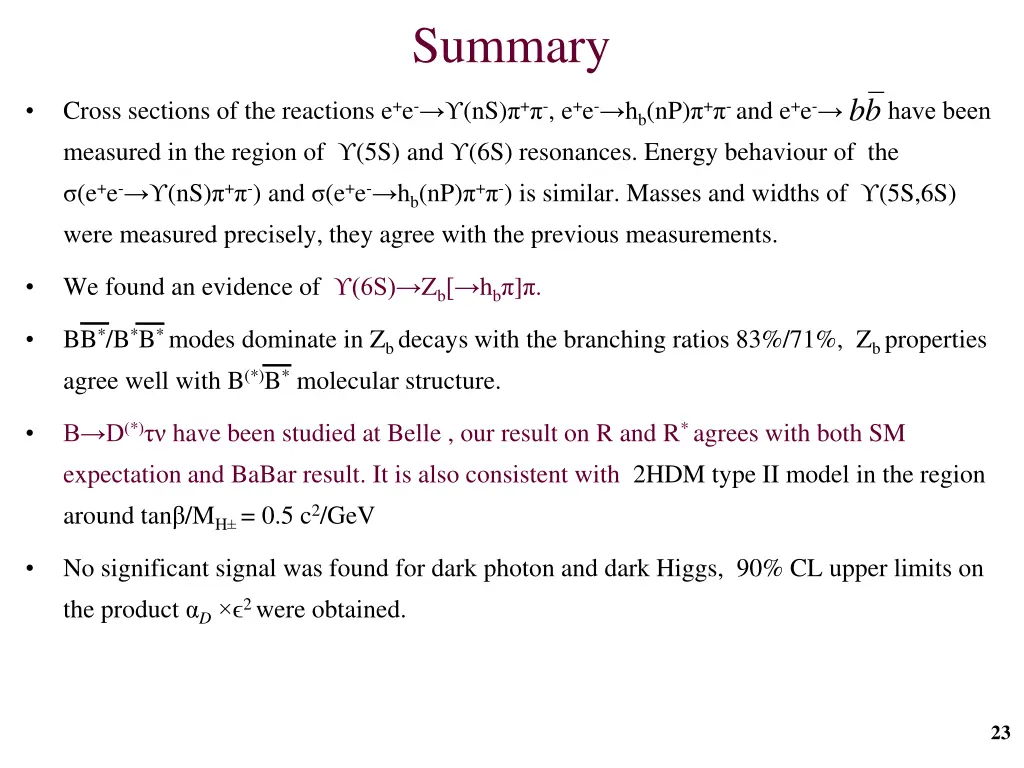 summary