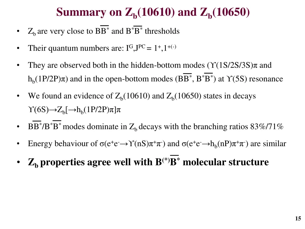 summary on z b 10610 and z b 10650