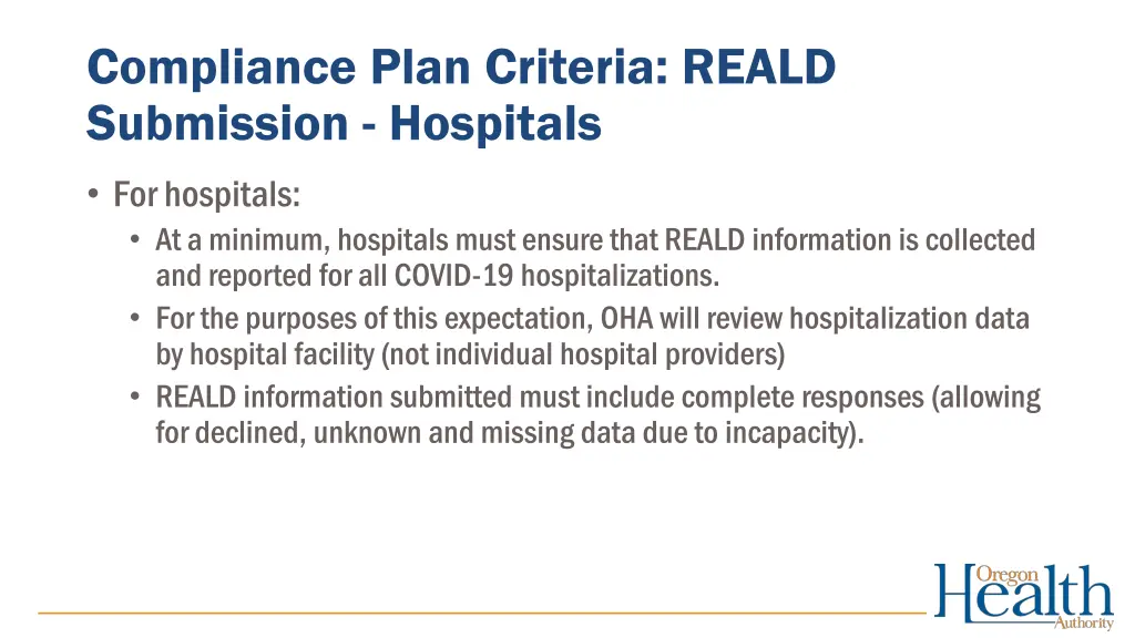 compliance plan criteria reald submission 1