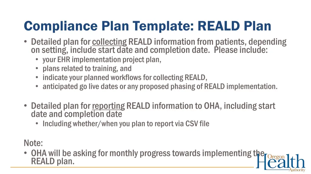 compliance plan template reald plan detailed plan