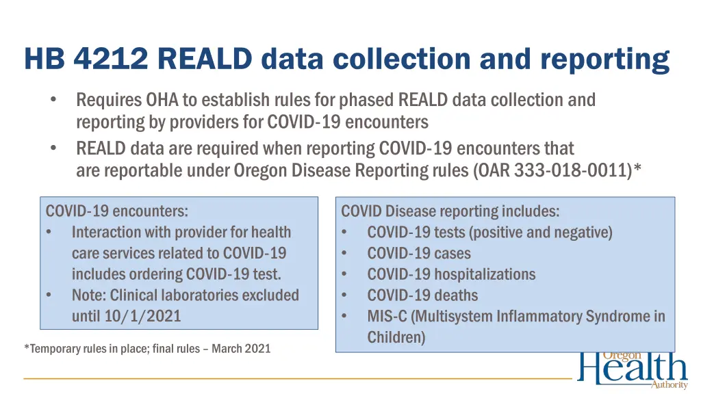 hb 4212 reald data collection and reporting