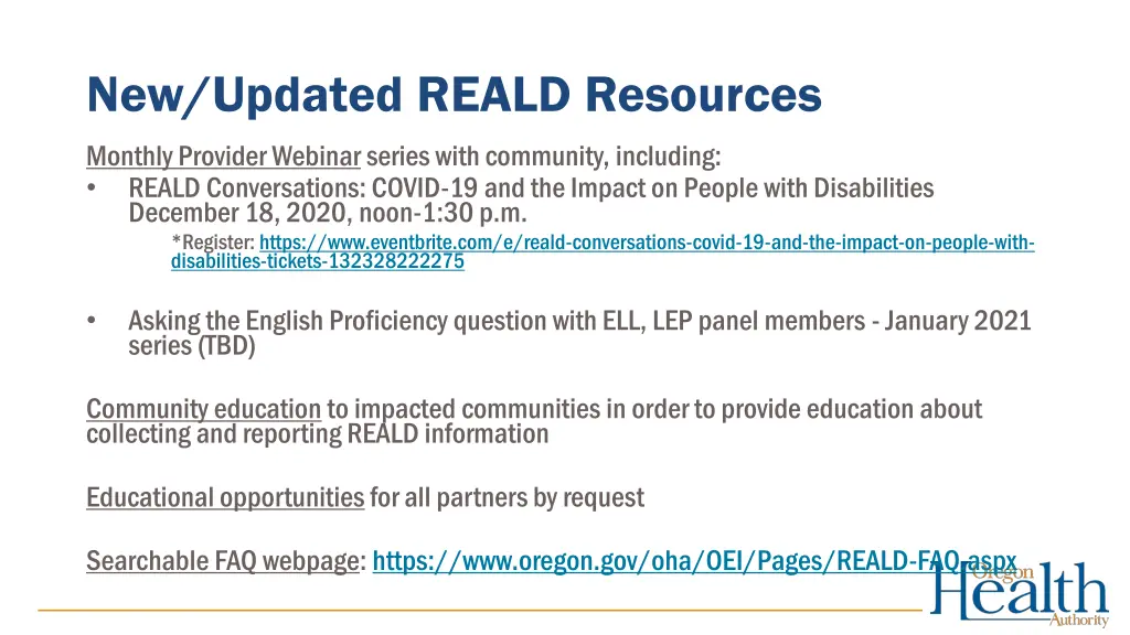new updated reald resources