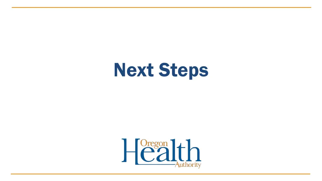 next steps