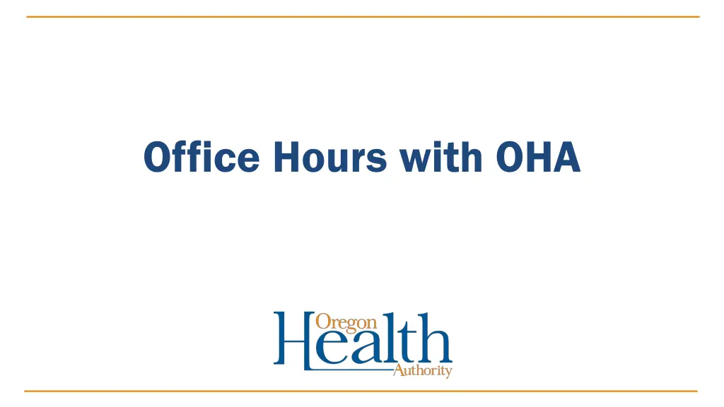 office hours with oha