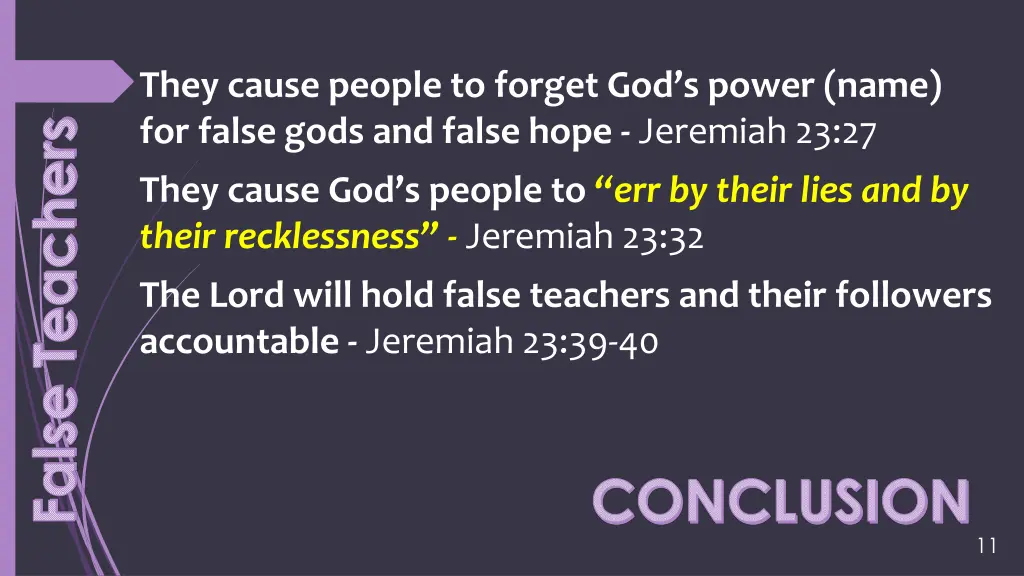 they cause people to forget god s power name