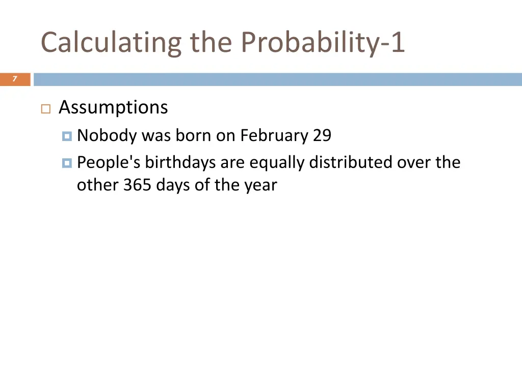 calculating the probability 1