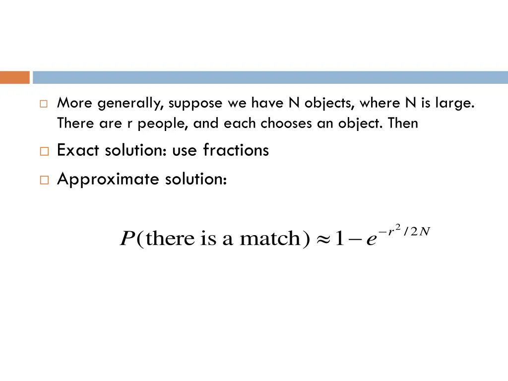 more generally suppose we have n objects where