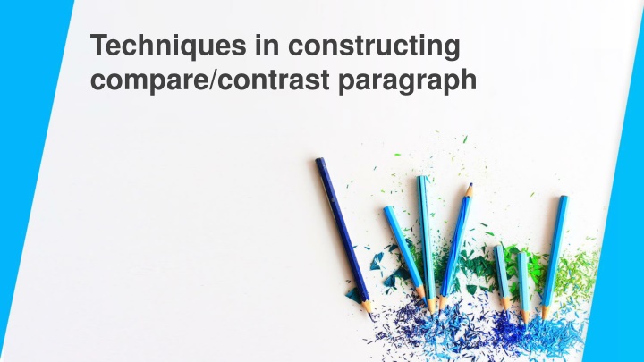 techniques in constructing compare contrast