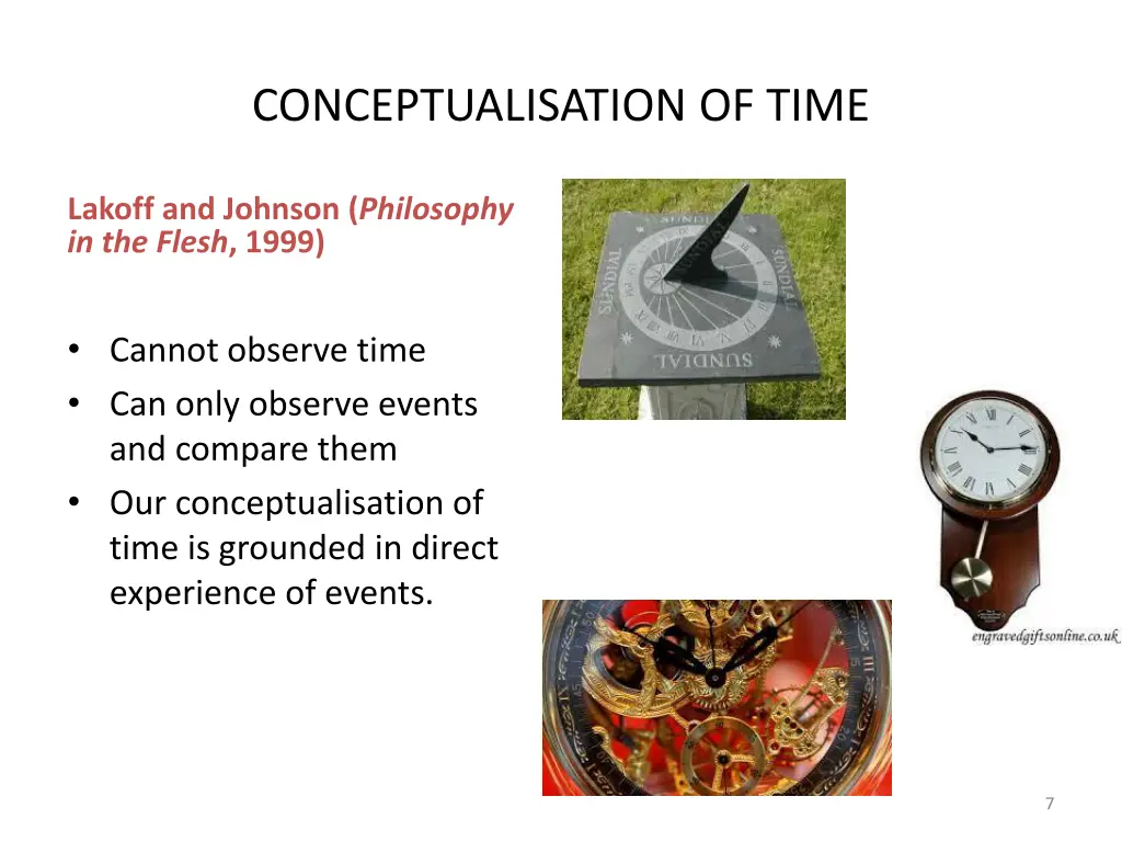 conceptualisation of time