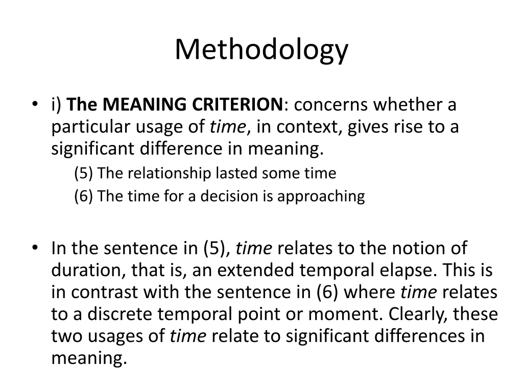 methodology