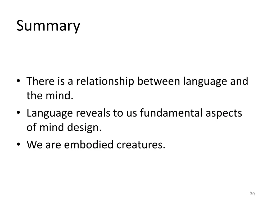 summary