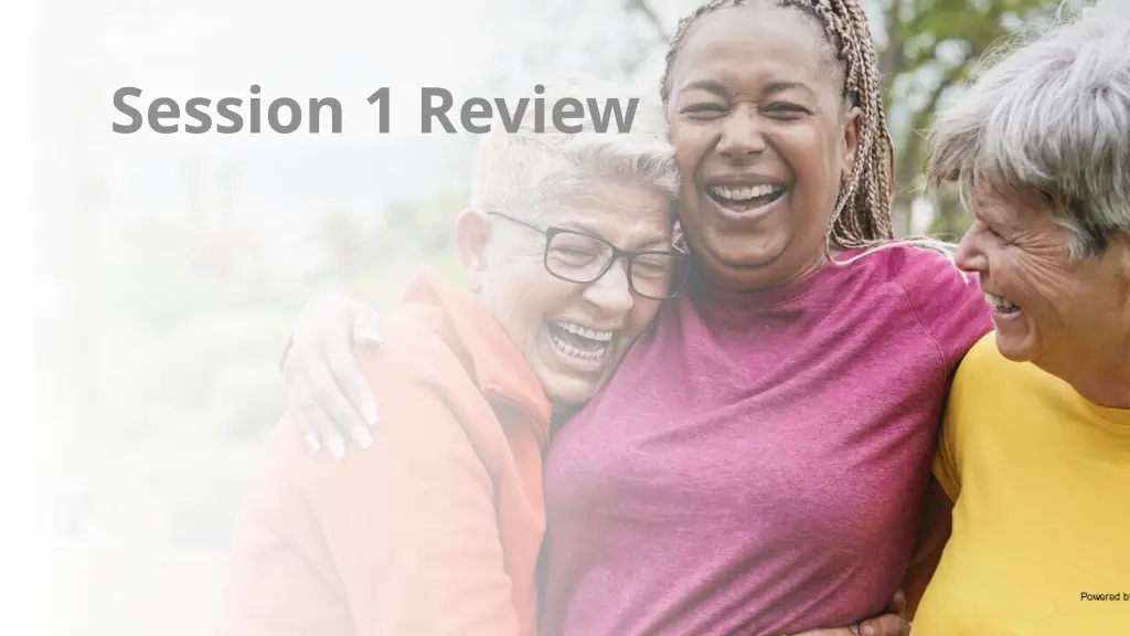 session 1 review