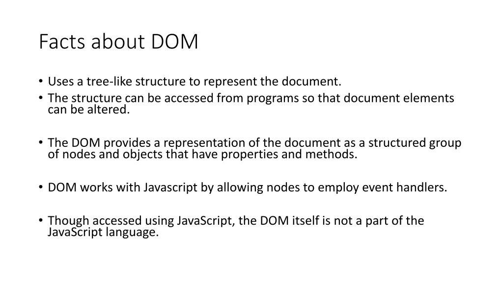 facts about dom