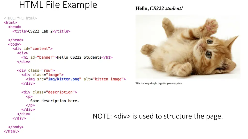 html file example