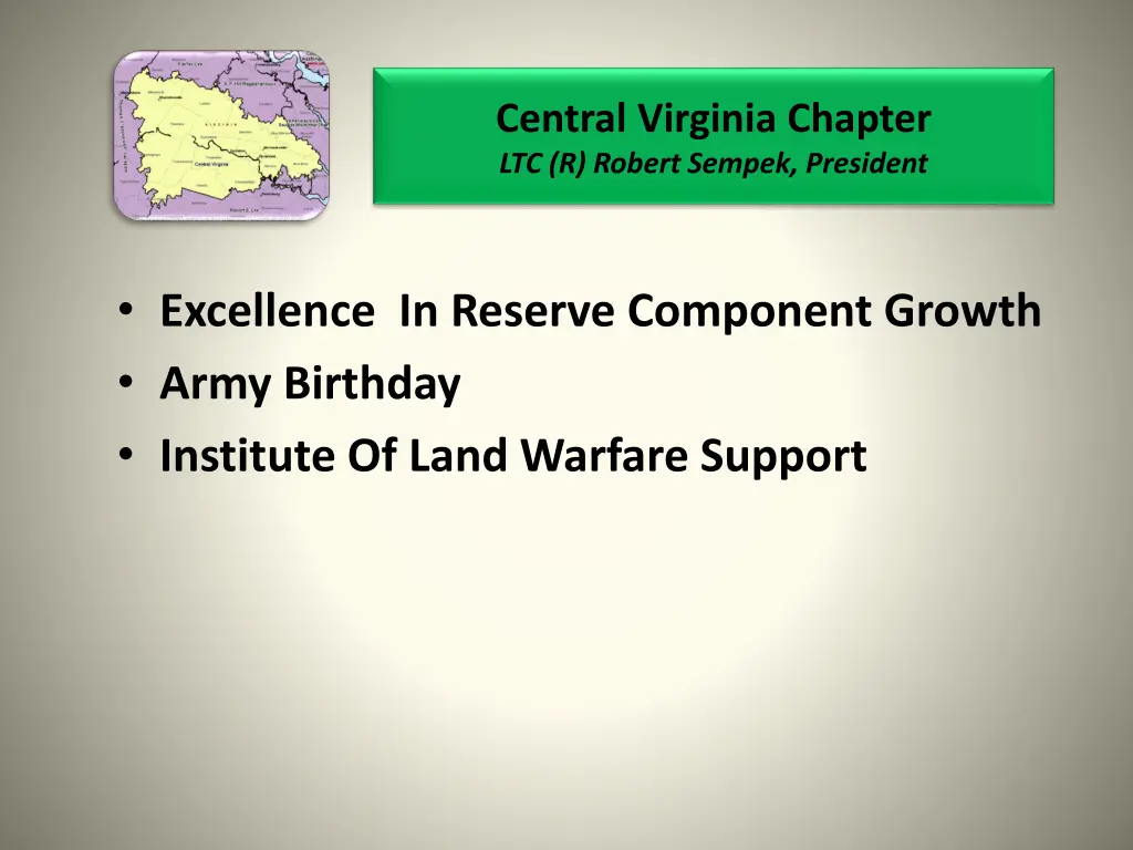 central virginia chapter ltc r robert sempek