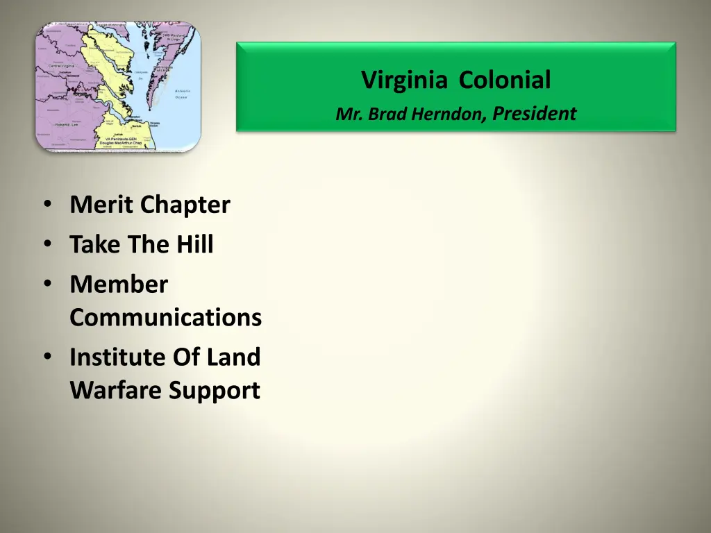 virginia colonial mr brad herndon president