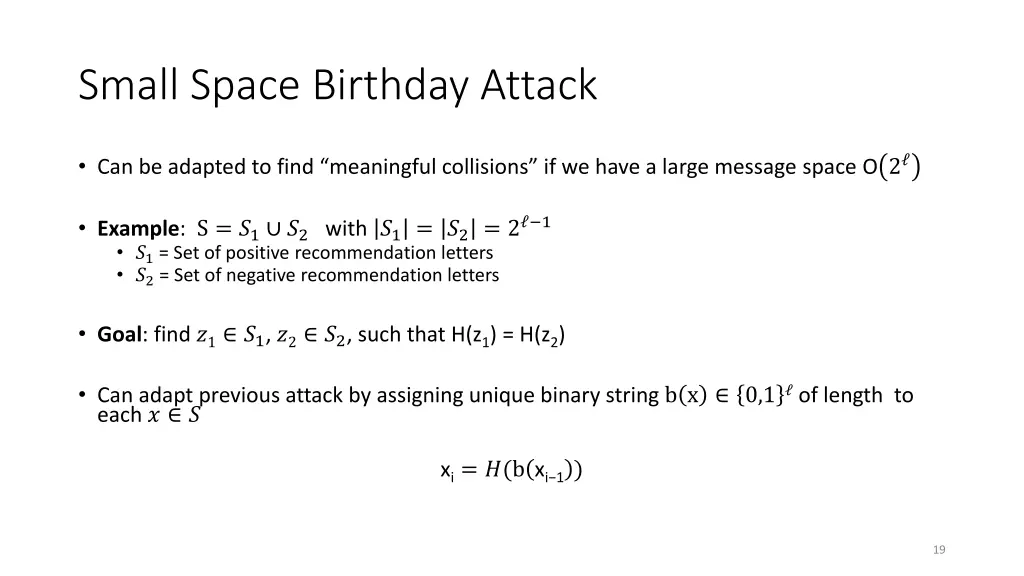 small space birthday attack 2