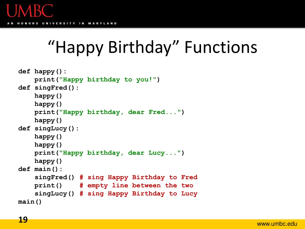 happy birthday functions