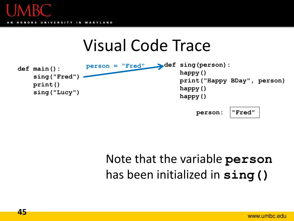 visual code trace 1
