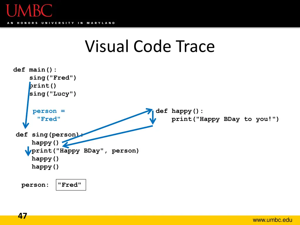 visual code trace 2