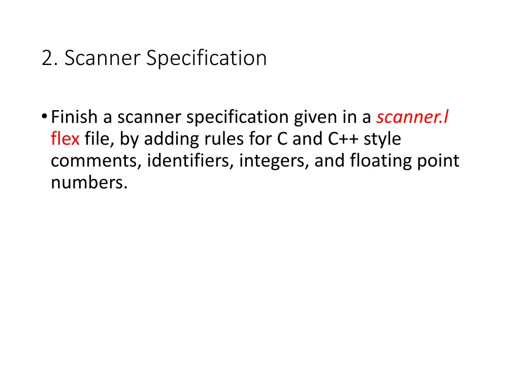 2 scanner specification